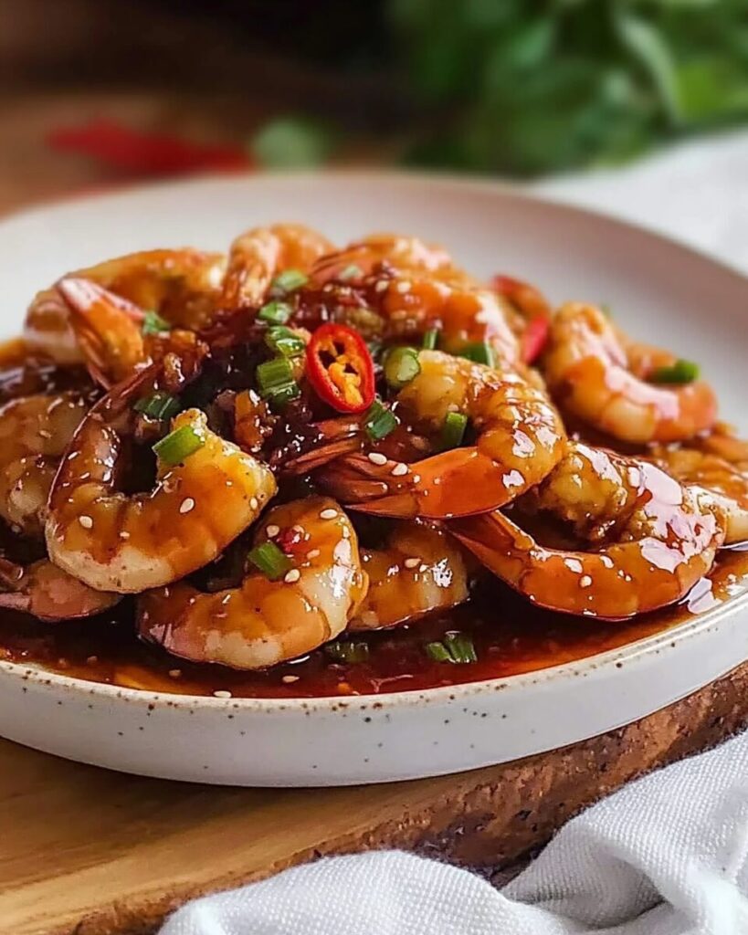 Asian Chilli Garlic Prawns