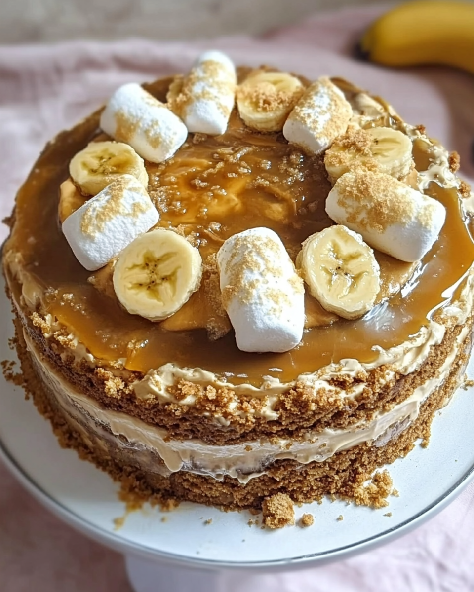 Banoffee Marshmallow Cake