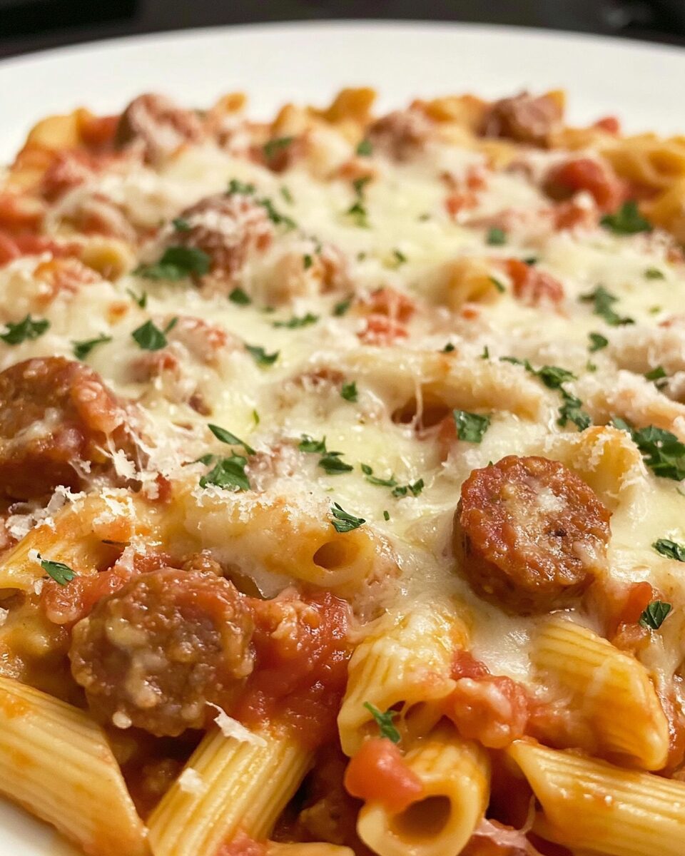 Cheesy Sausage Pasta