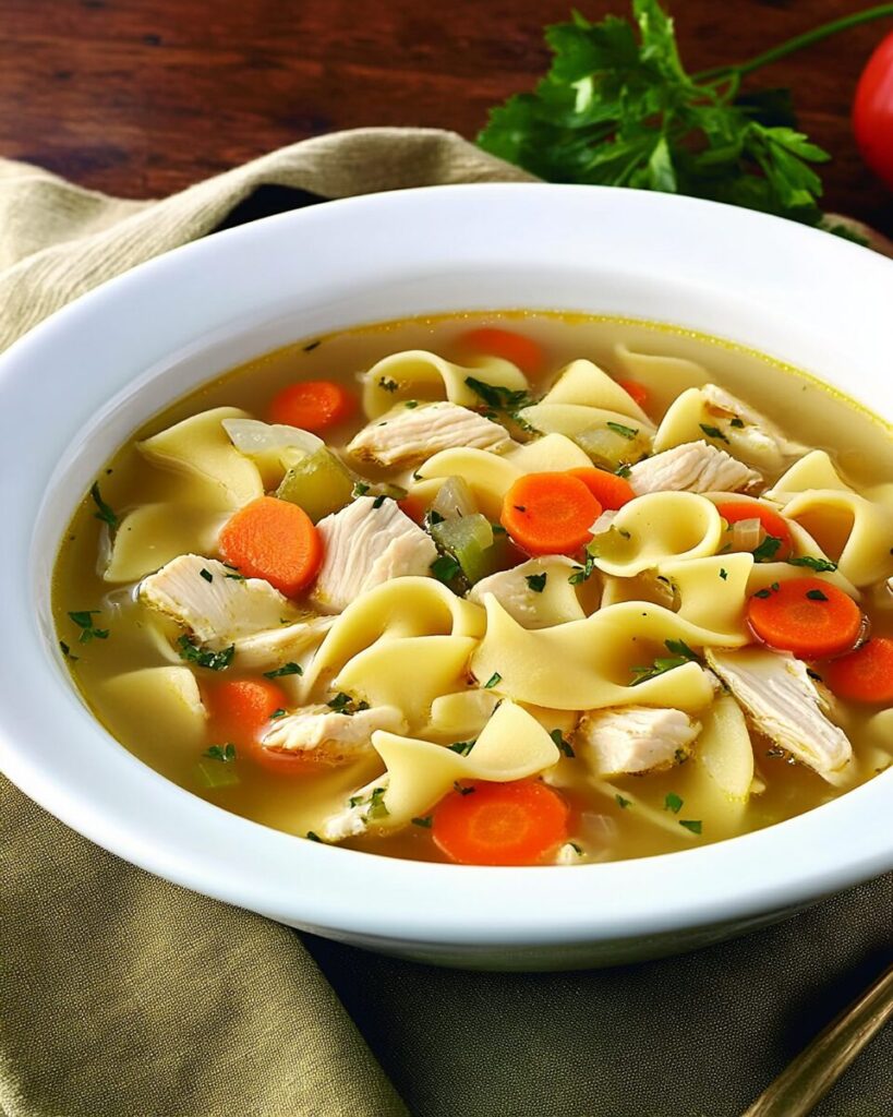 Chicken Noodle Soup with Egg Noodles