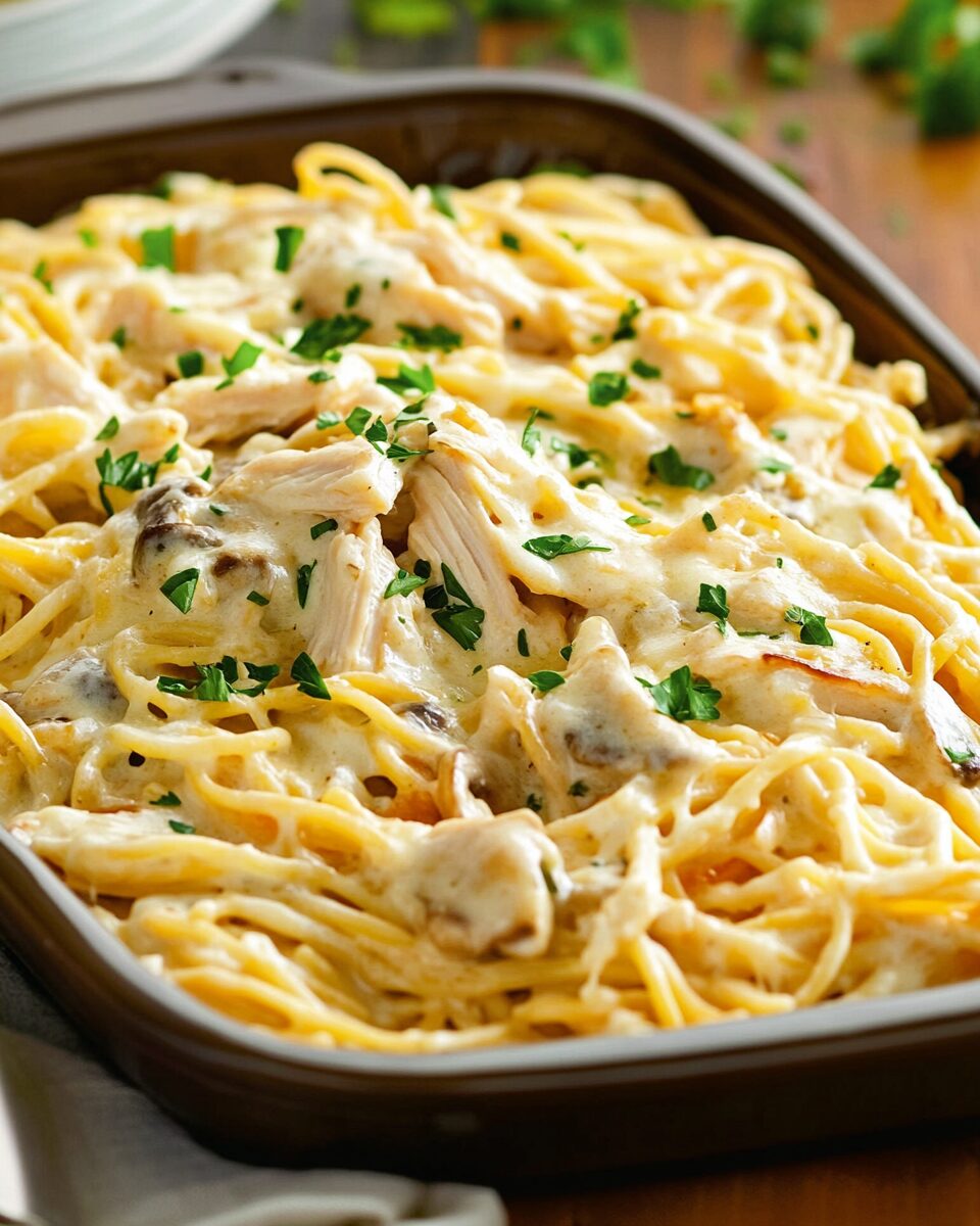 Creamy Chicken Tetrazzini