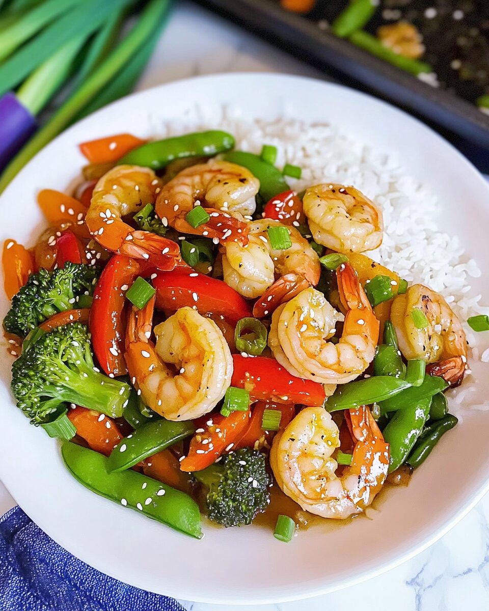 Garlic Ginger Shrimp Stir-Fry