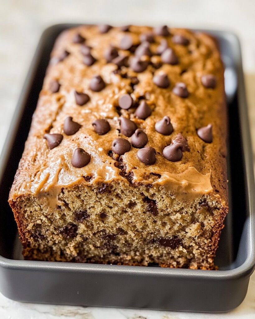 Peanut Butter Chocolate Chip Banana Bread