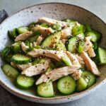 Smashed Cucumber and Chicken Salad