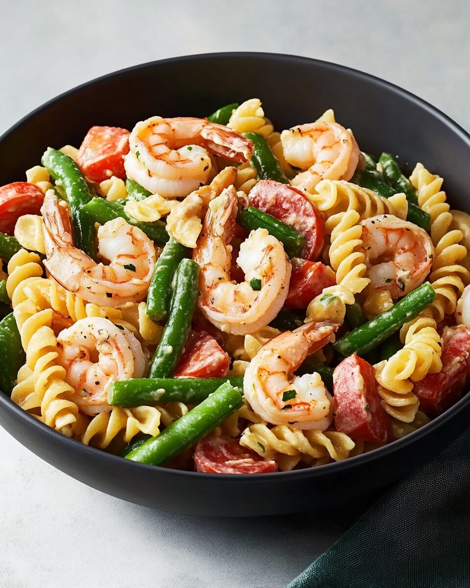 Summery Shrimp and Green Bean Pasta Salad
