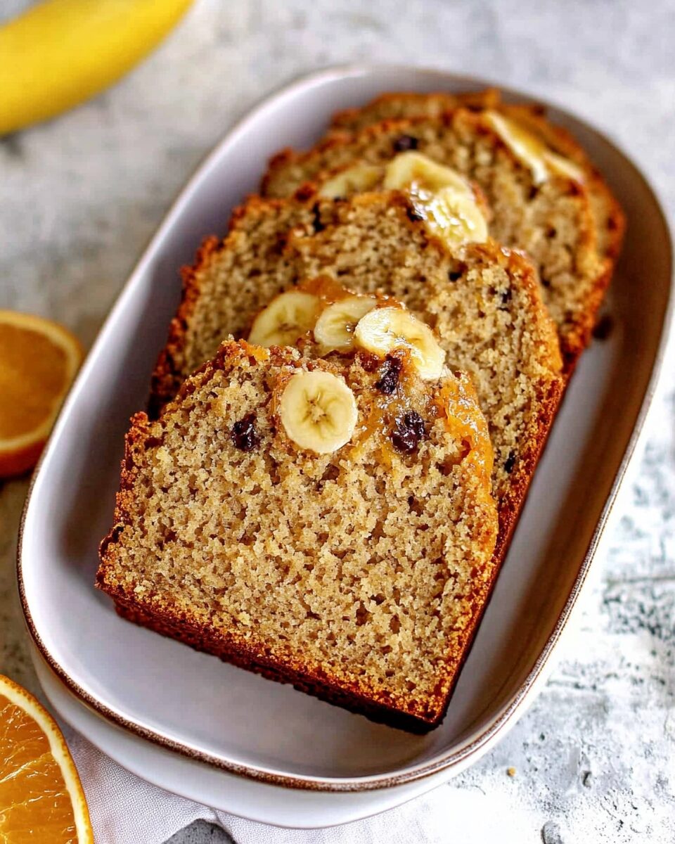 Sticky Orange Banana Bread