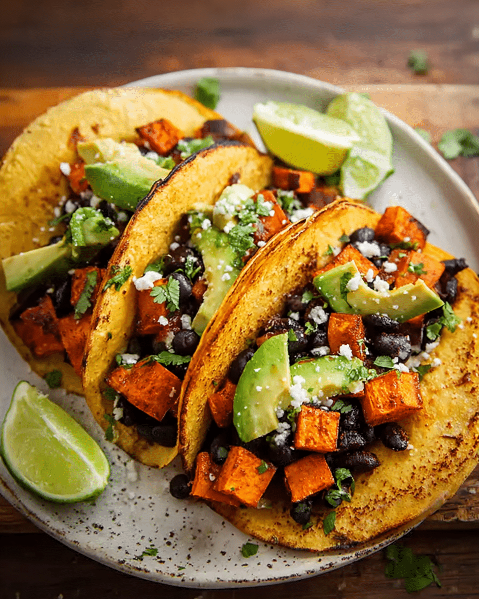 Black Bean and Sweet Potato Tacos