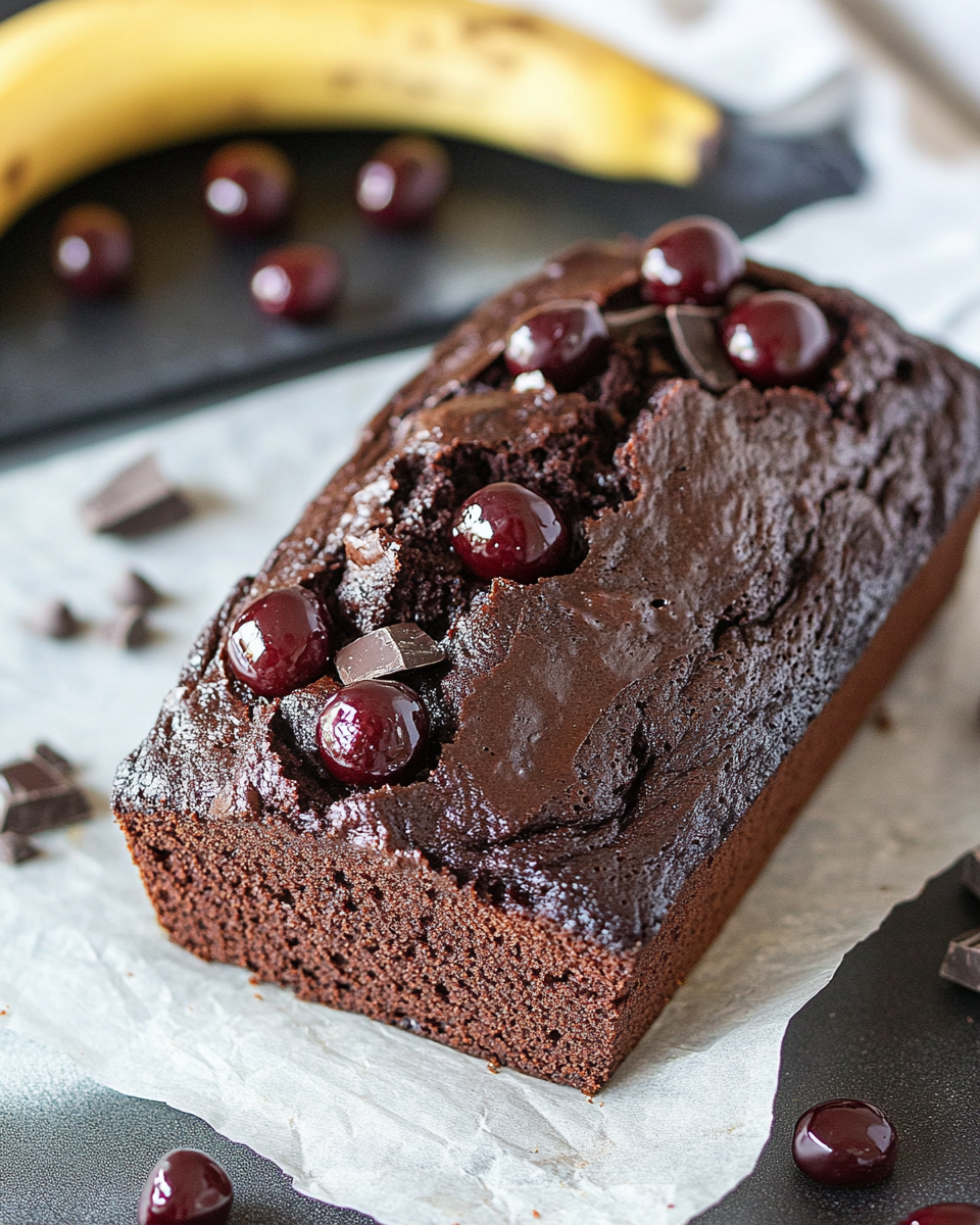 Black Forest Banana Bread