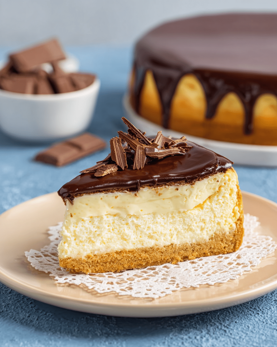 Boston Cream Cheesecake