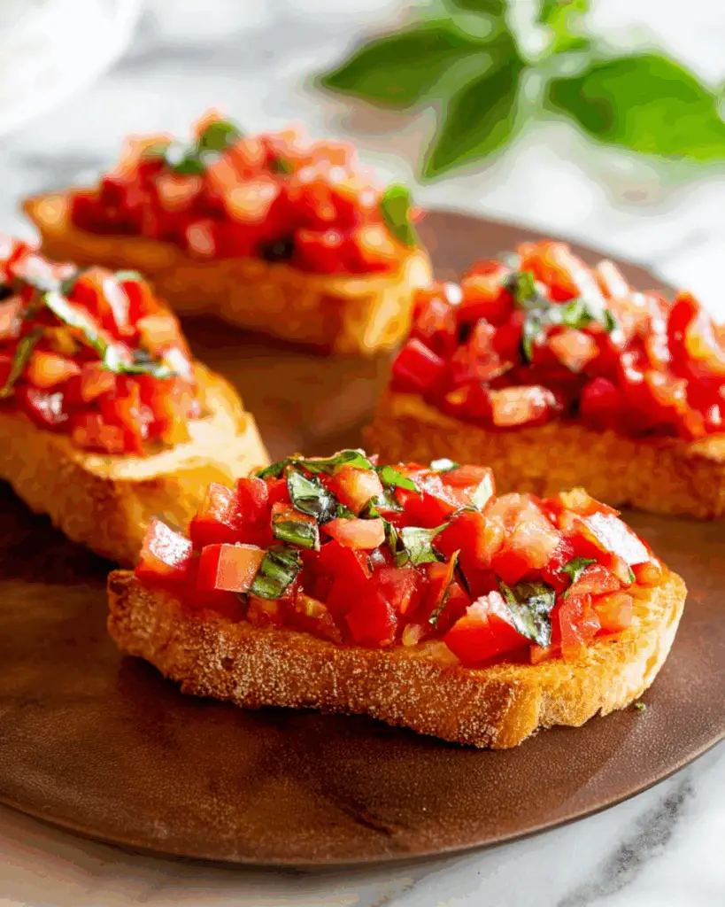 Bruschetta with Tomato and Basil