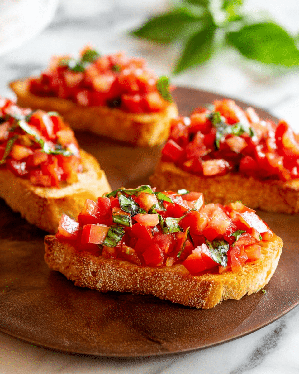 Bruschetta with Tomato and Basil