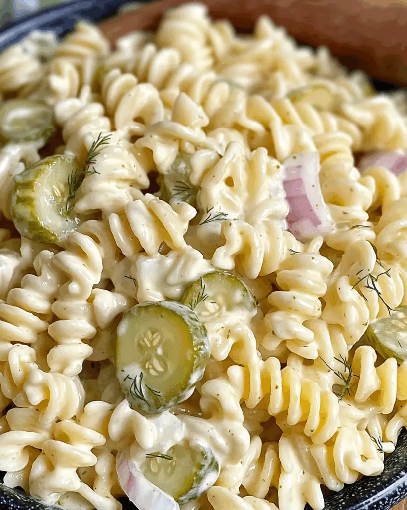 Dill Pickle Pasta Salad