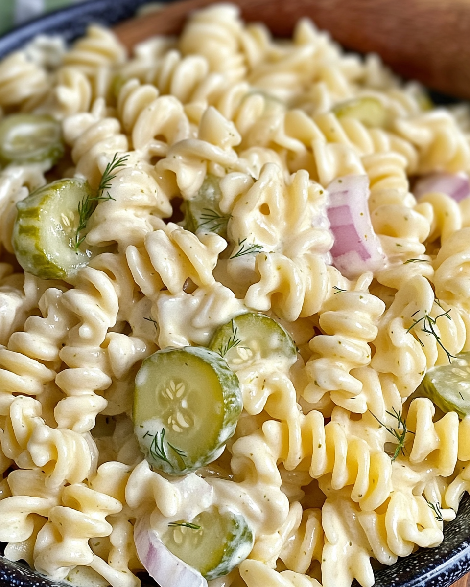 Dill Pickle Pasta Salad