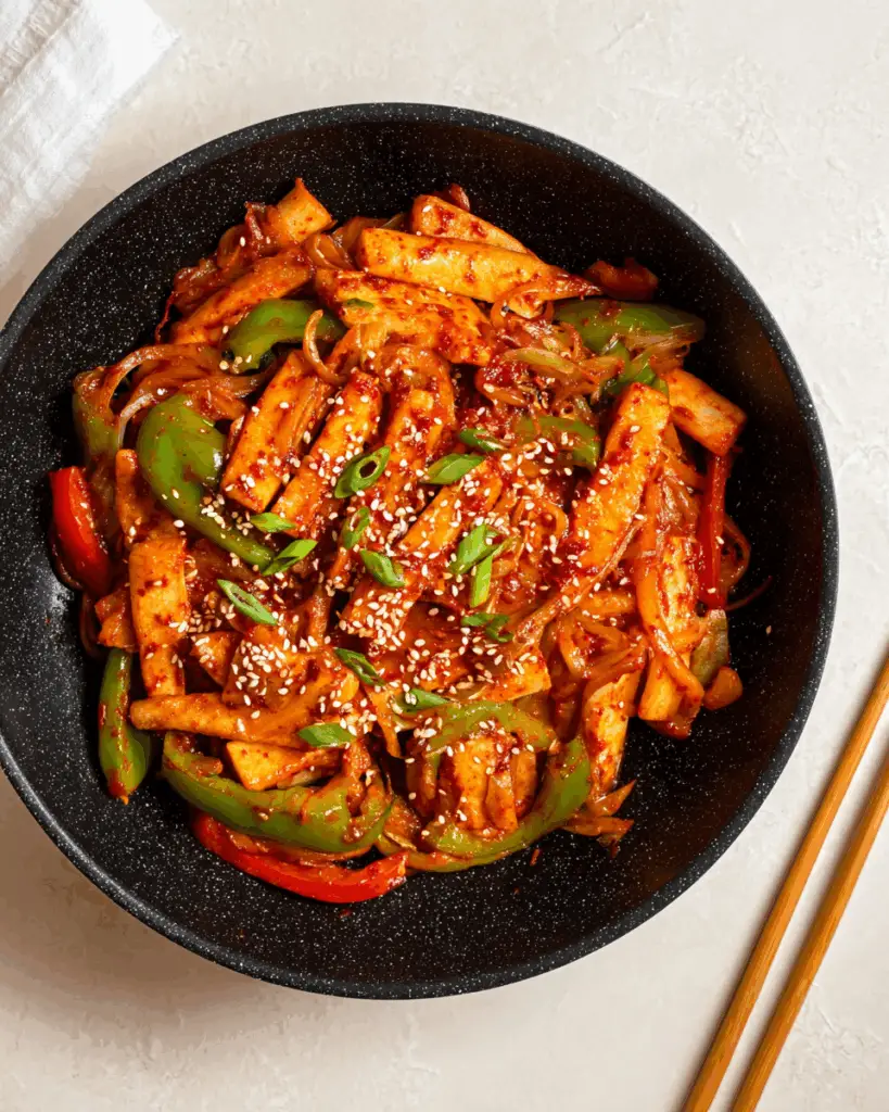 Korean Spicy Fish Cake Stir-Fry (Eomuk Bokkeum)