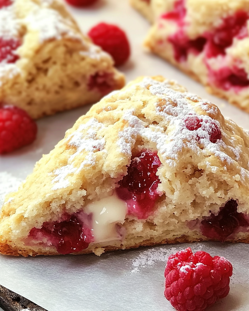 Lemon Raspberry Scones