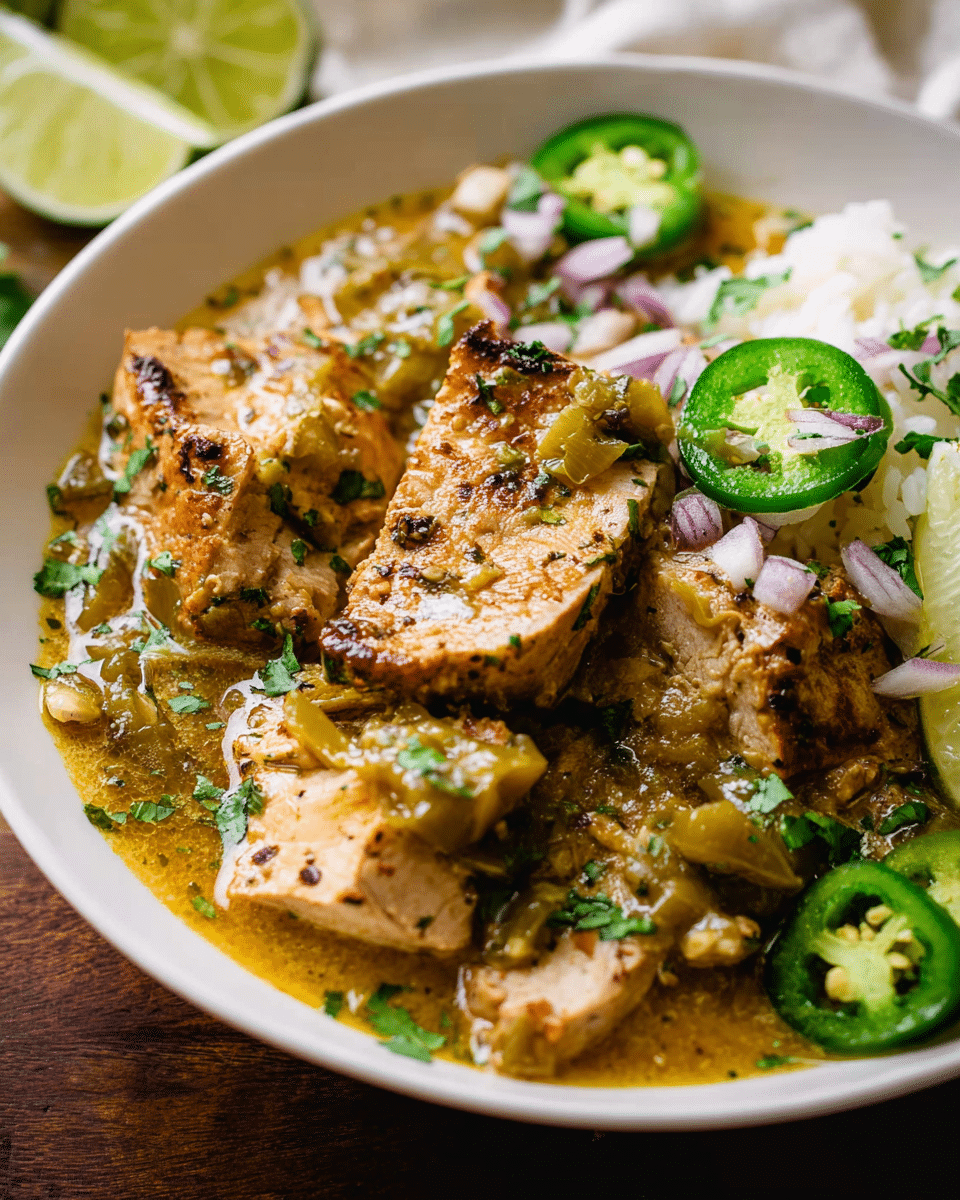 Slow Cooker Pork Loin Chile Verde