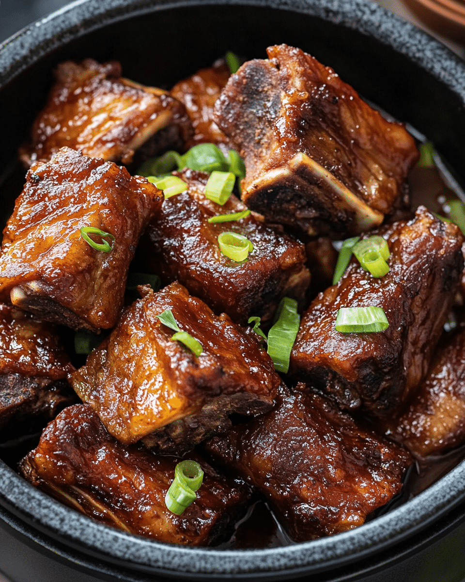 Soy Sauce Braised Pork Ribs