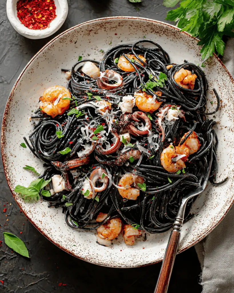 Squid Ink Spaghetti
