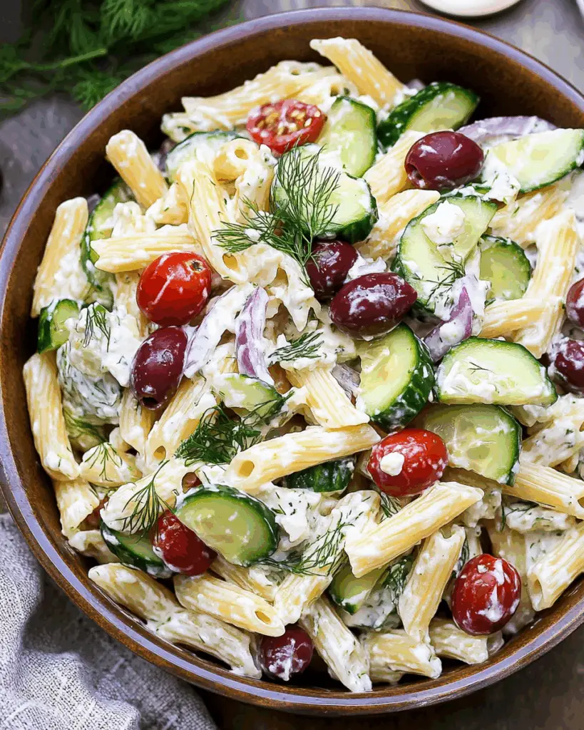 Tzatziki Pasta Salad