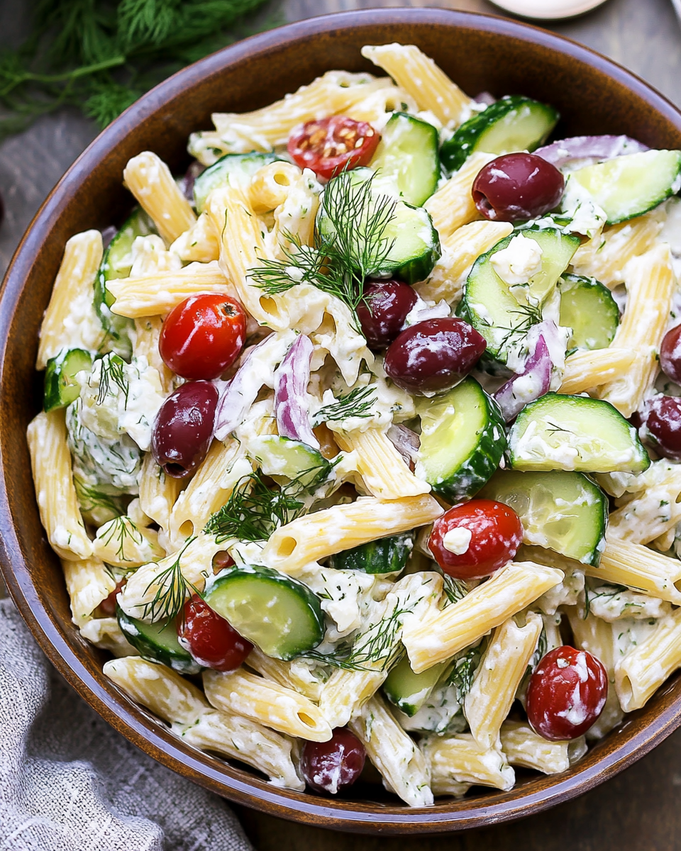Tzatziki Pasta Salad