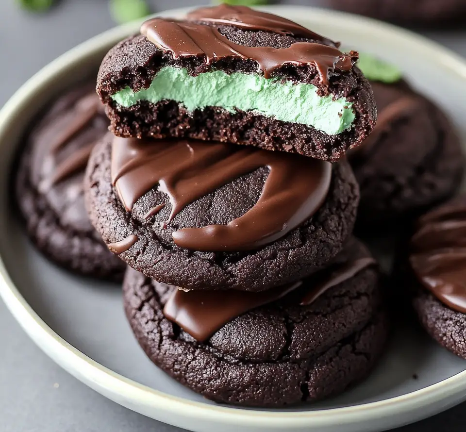 Chocolate Mint Cookies