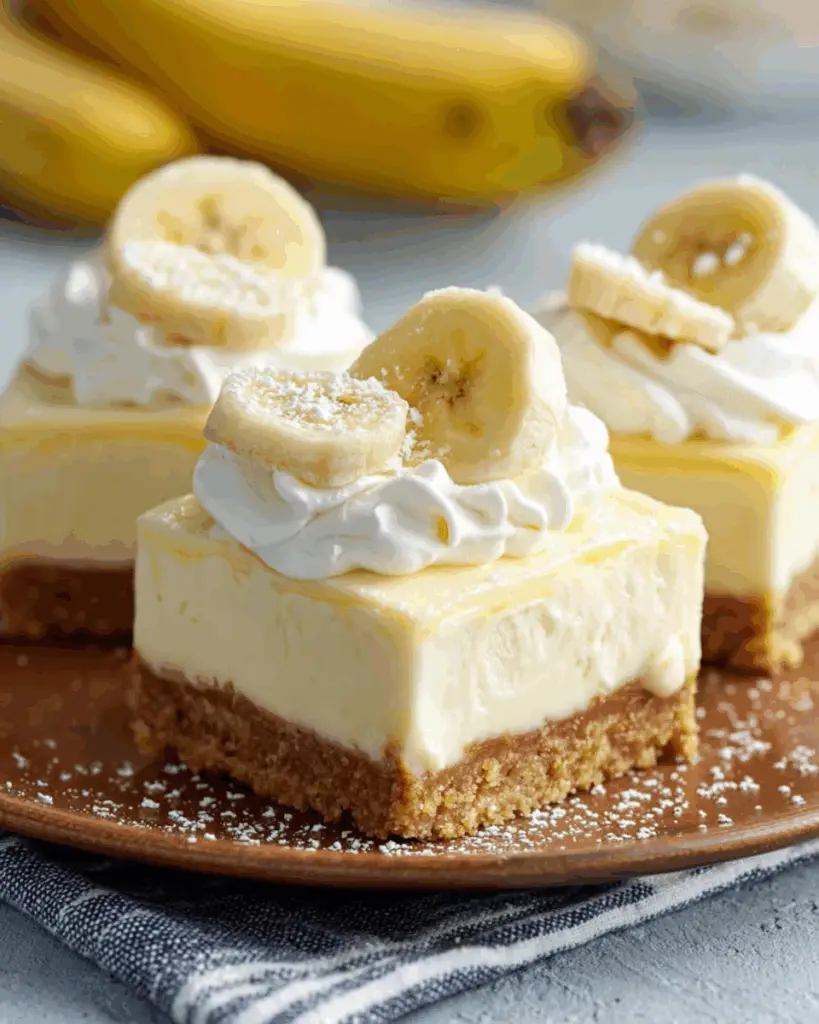 Banana Cream Cheesecake Bars