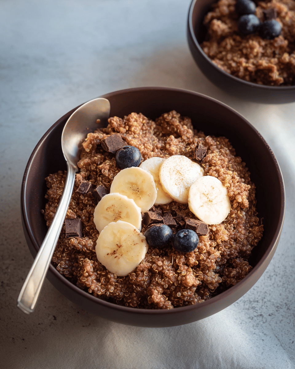 Chocolate Banana Breakfast Quinoa