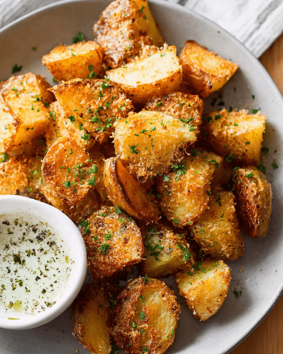 Crispy Roasted Parmesan Potatoes
