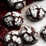 Double Chocolate Crinkle Cookies