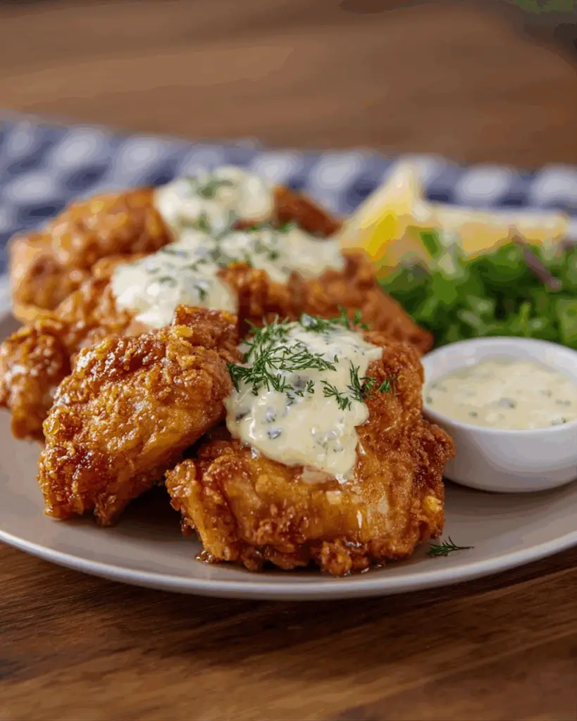 Fried Chicken with Tartar Sauce