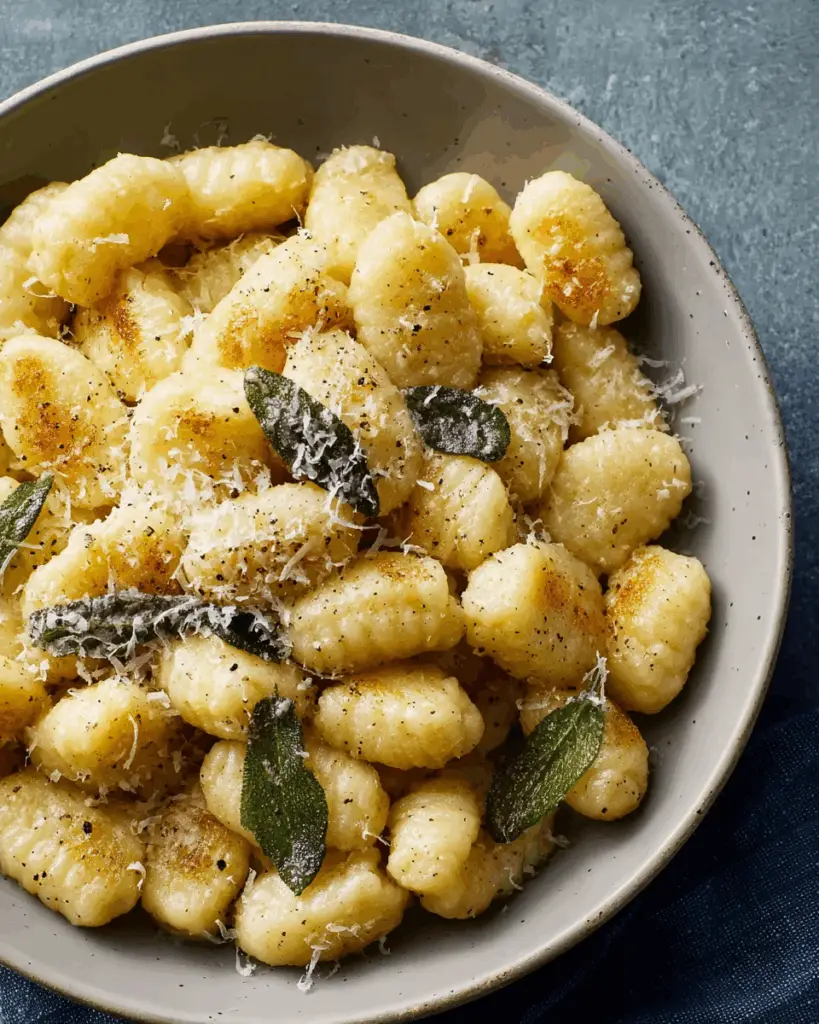 Gnocchi with Sage Butter Sauce