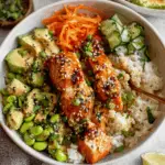 Honey-Glazed Salmon Bowls