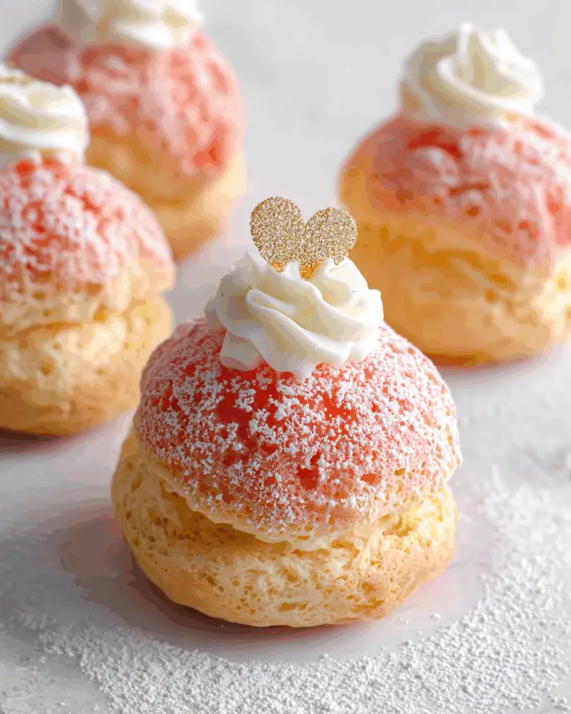 Lychee Jelly Cream Puffs
