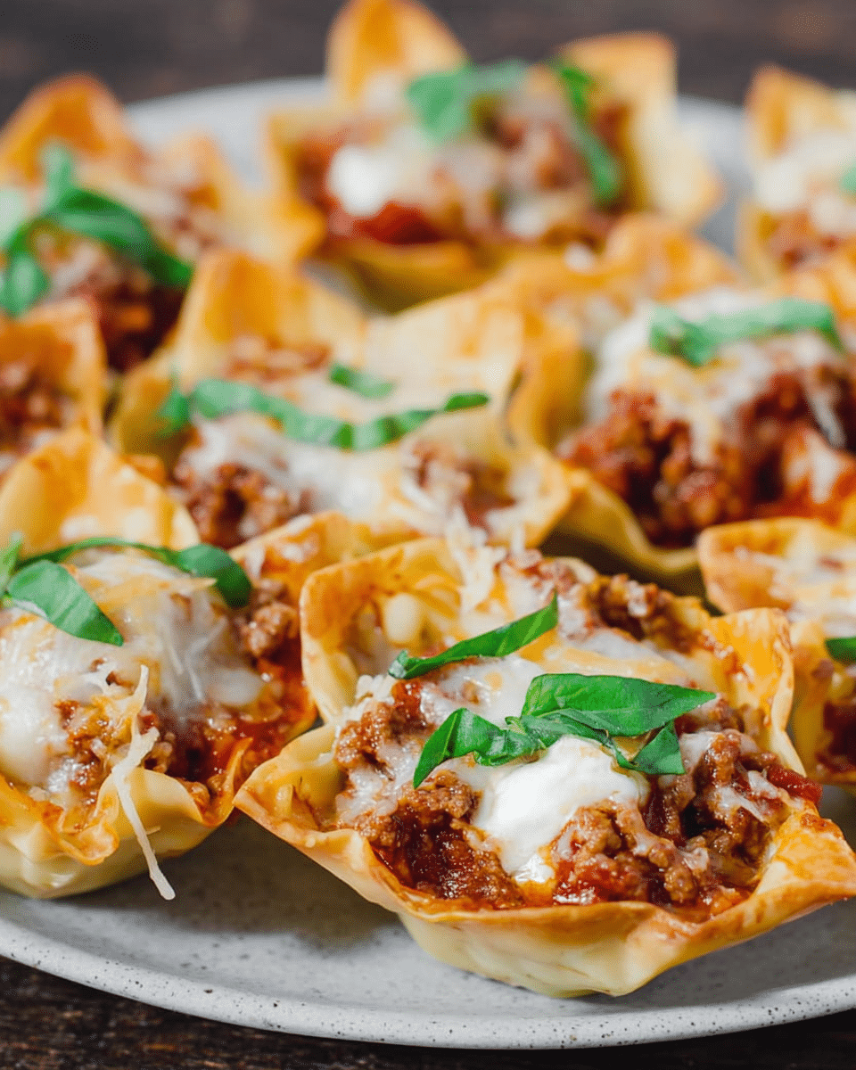 Mini Lasagna Cups