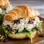 Pesto Cranberry Chicken Salad Croissants