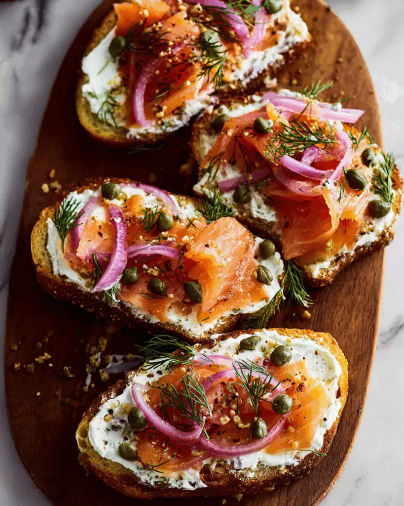 Smoked Salmon Toasts