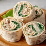 Spinach and Turkey Pinwheels