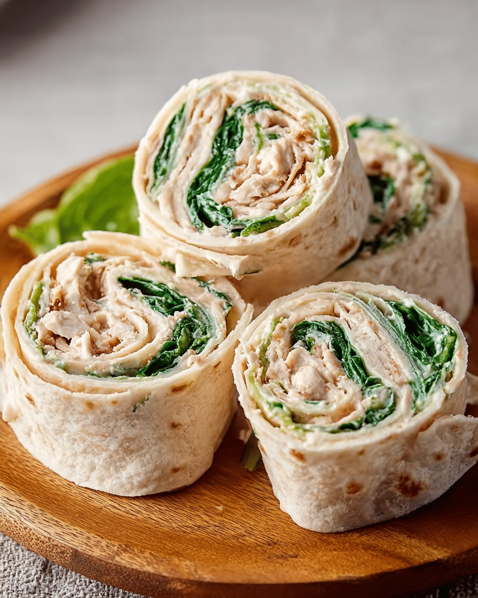 Spinach and Turkey Pinwheels
