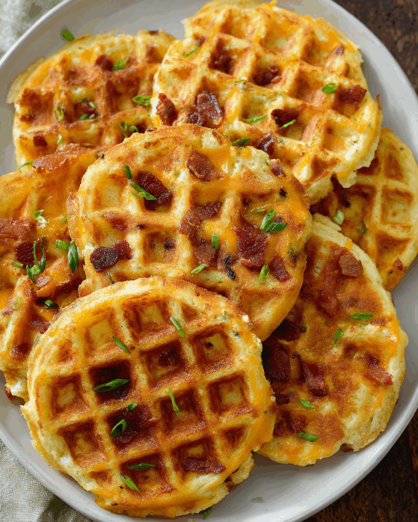 Bacon Cheddar Chaffles