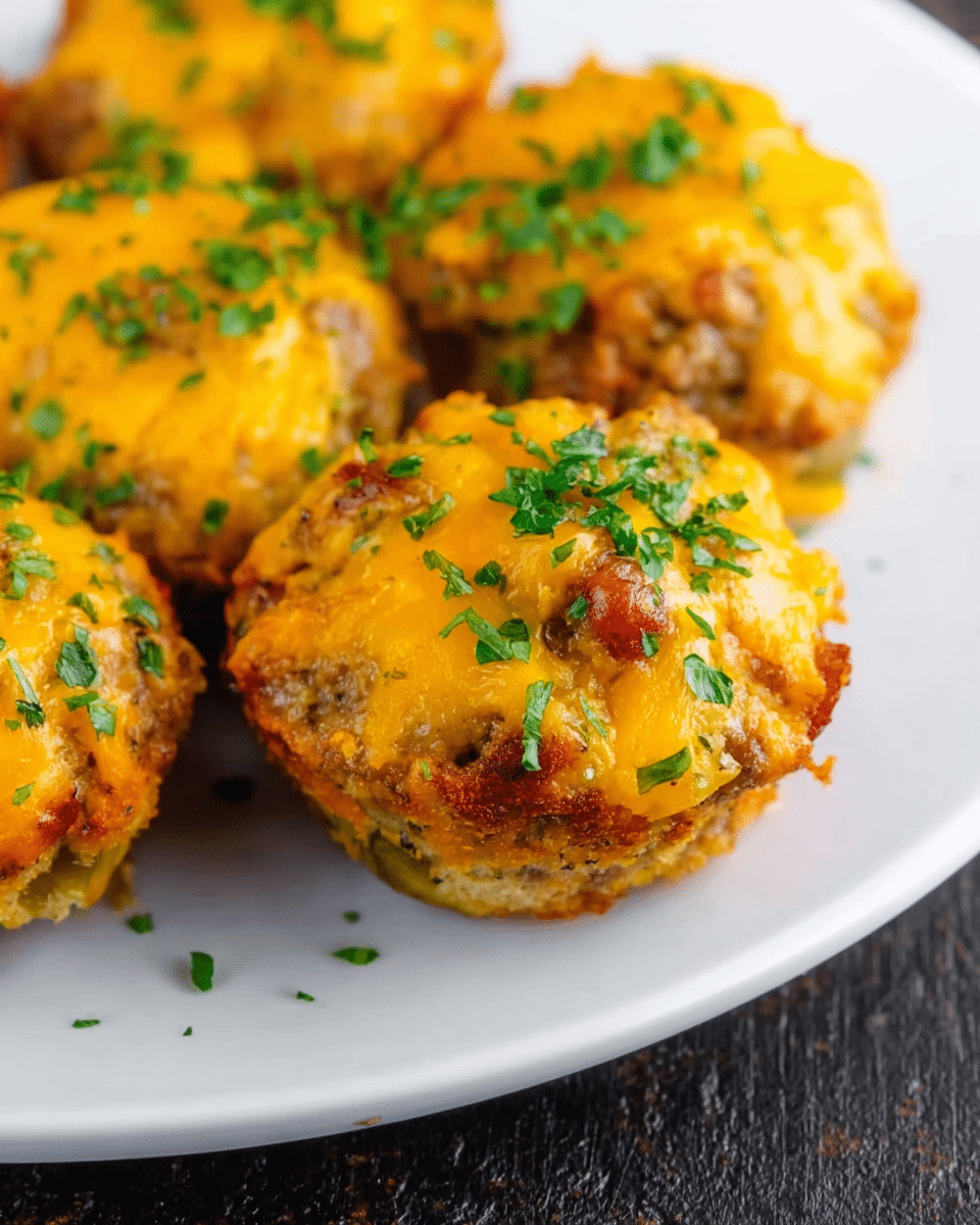 Cheeseburger Meatloaf Muffins