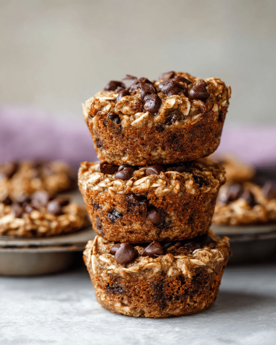 Chocolate Chip Baked Oatmeal Cups