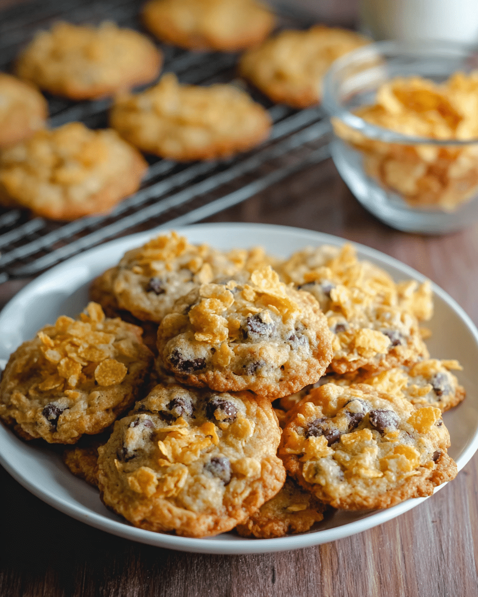 Chocolate Chip Cornflake Cookies
