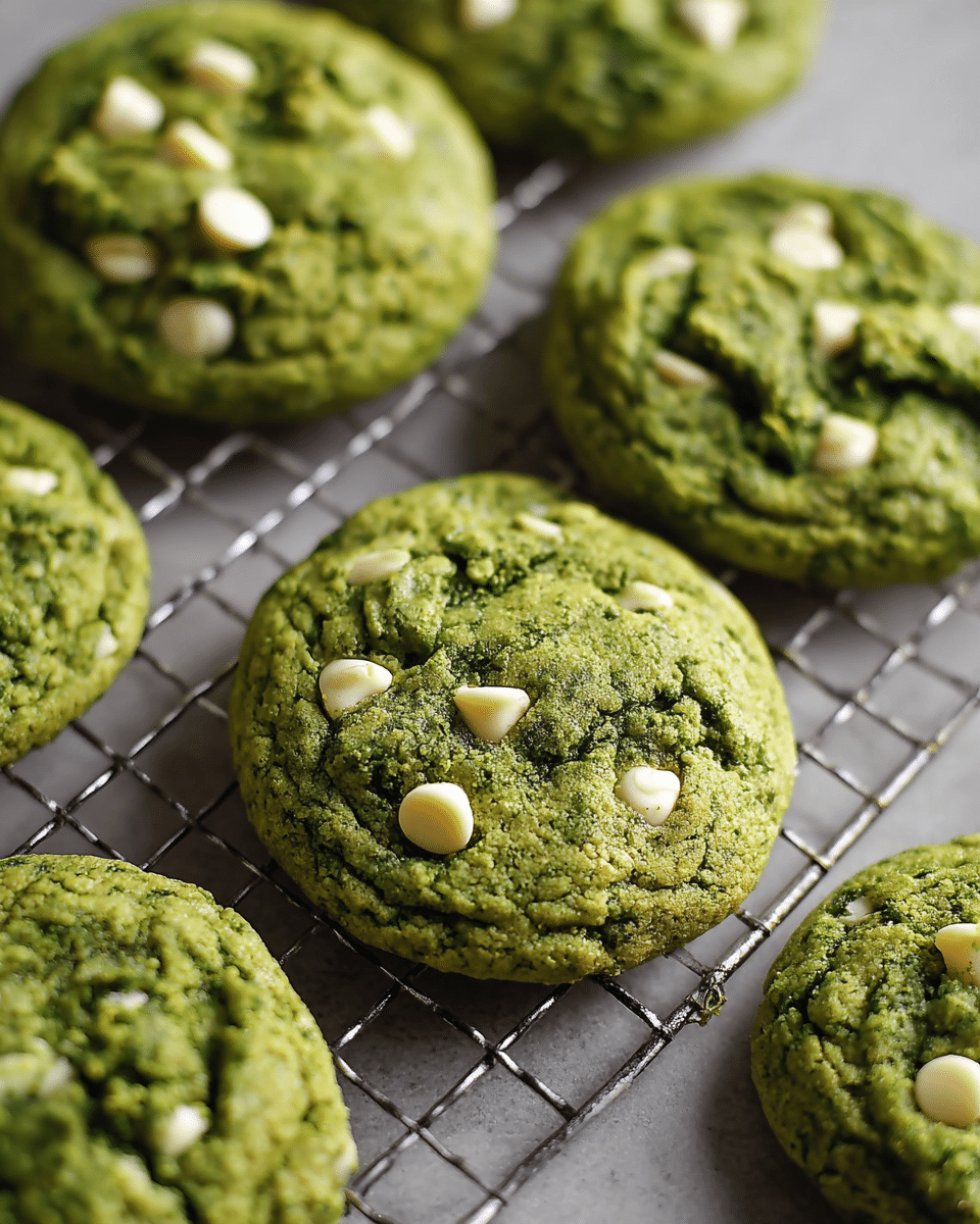 Matcha White Chocolate Cookies