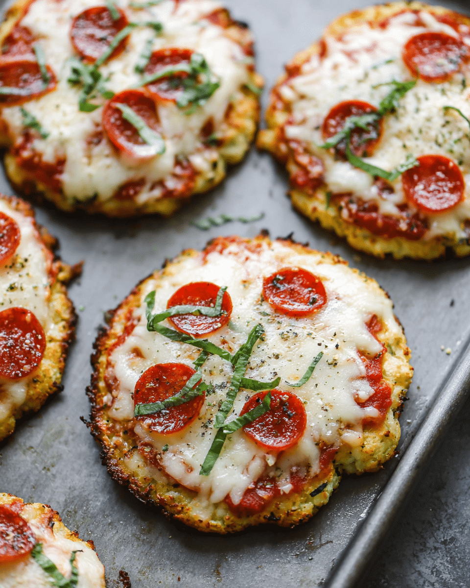 Mini Cauliflower Pizzas