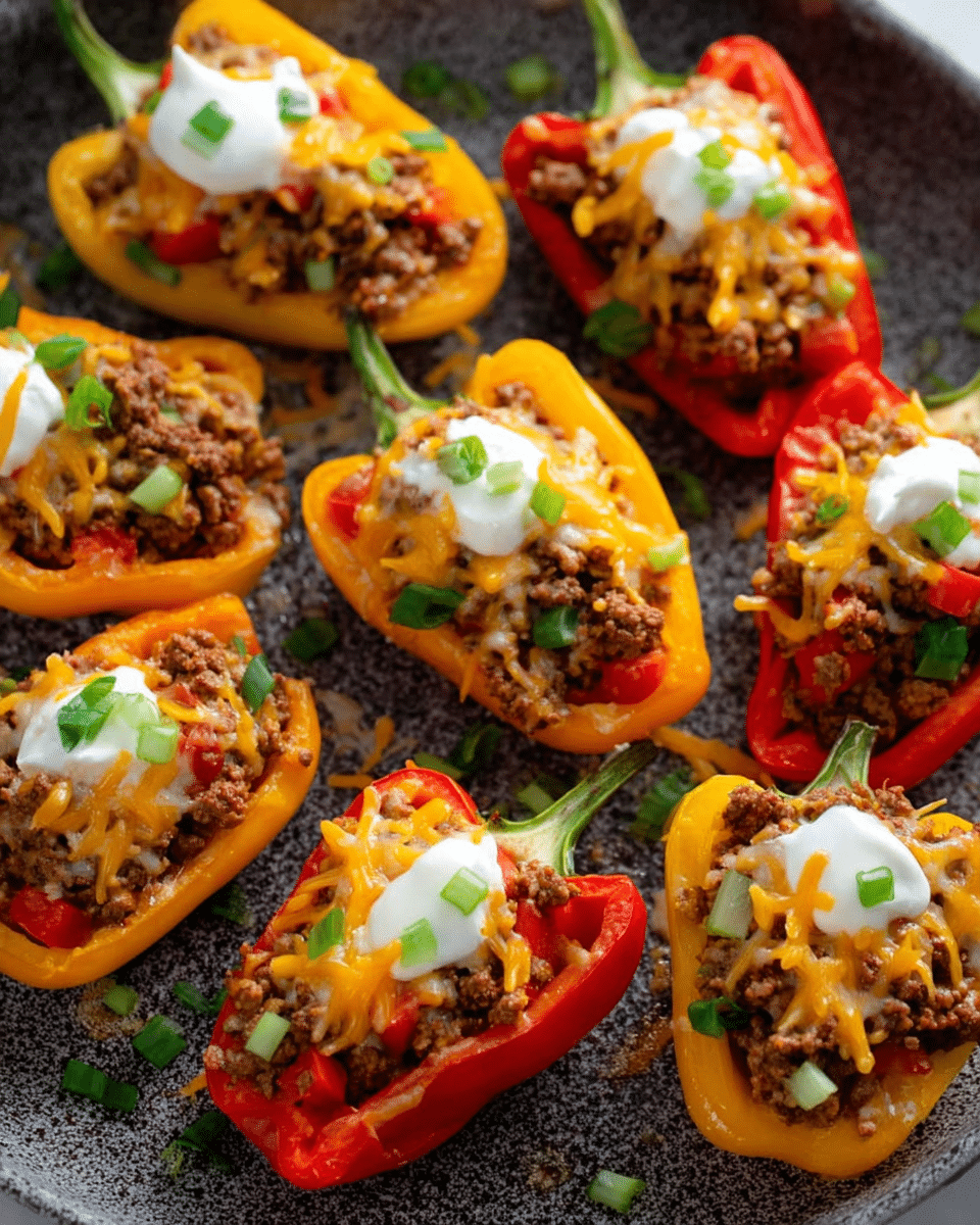 Mini Taco Stuffed Peppers