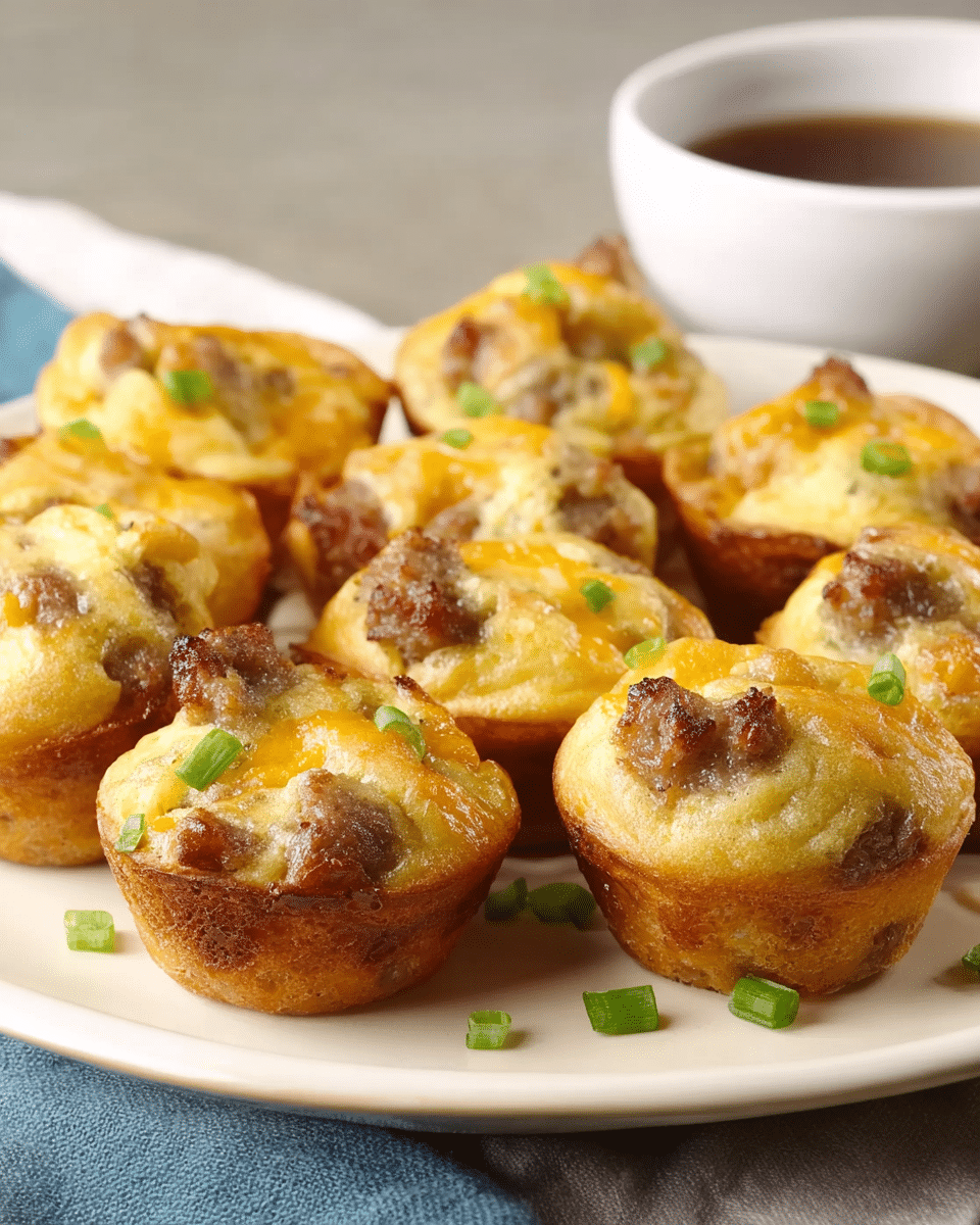 Mini Sausage Pancake Muffins