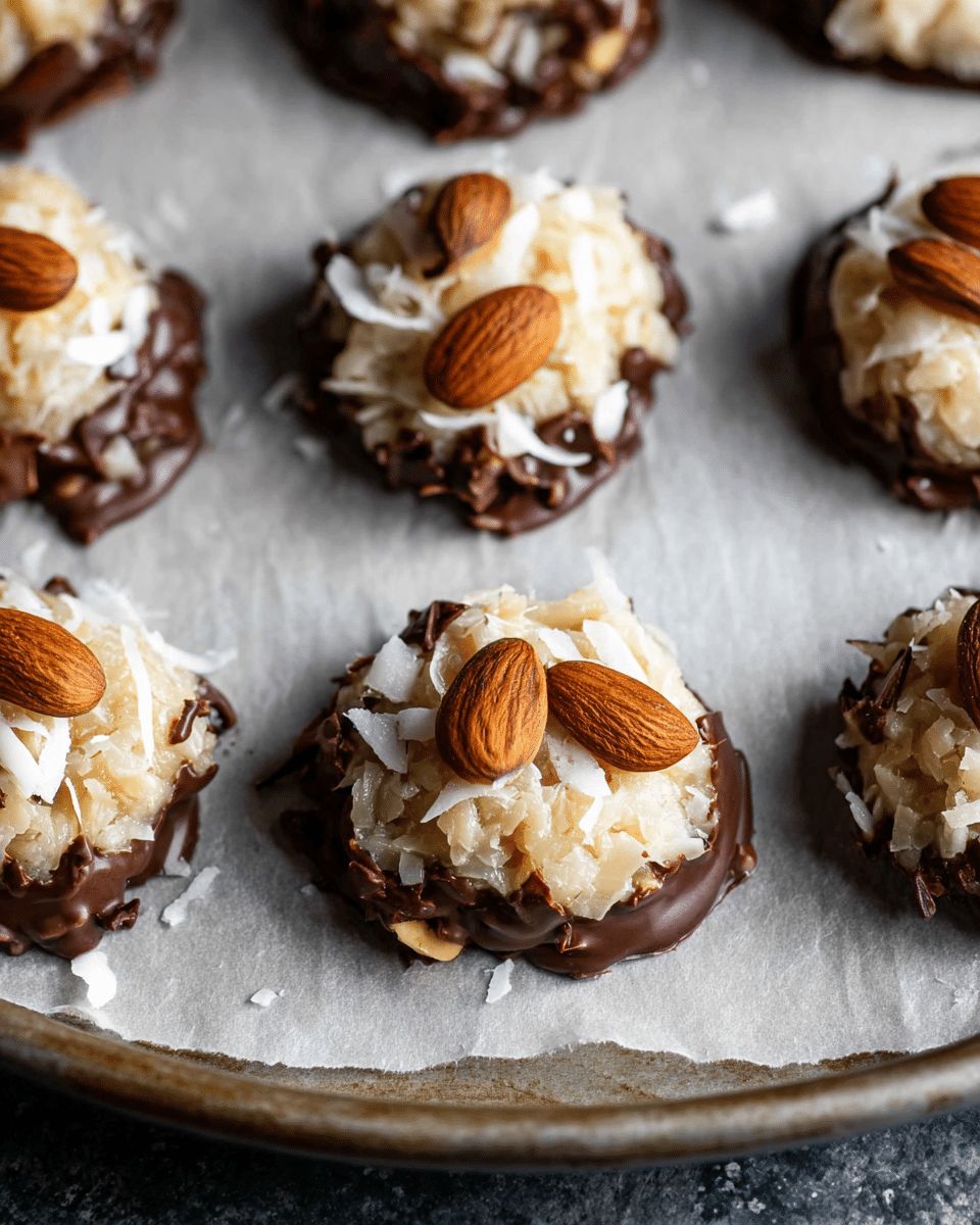 No-Bake Almond Joy Cookies