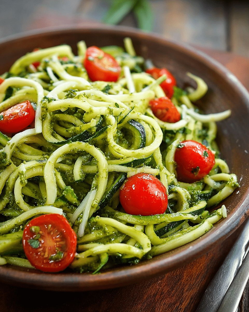 Zucchini Noodles with Pesto