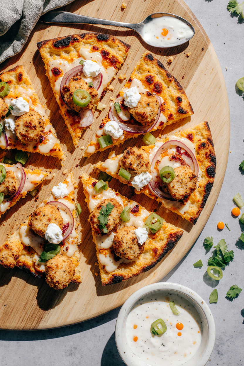 Buffalo Chicken Flatbread
