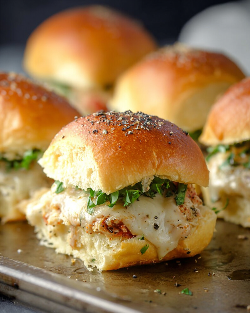 Cheesy Chipotle Party Sliders